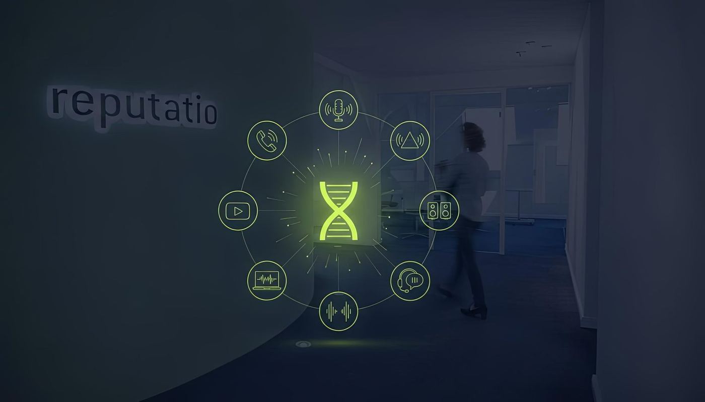 Grafik: die Kontaktpunkte der Marke, angeordnet um einen Klangkern